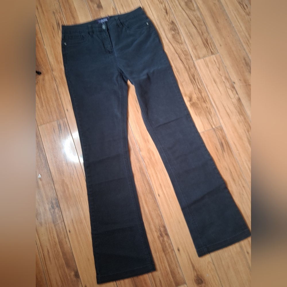 Itsdenim Womens Black Bootcut Jeans Mid Rise 5-Pocket Denim Pants Size 8